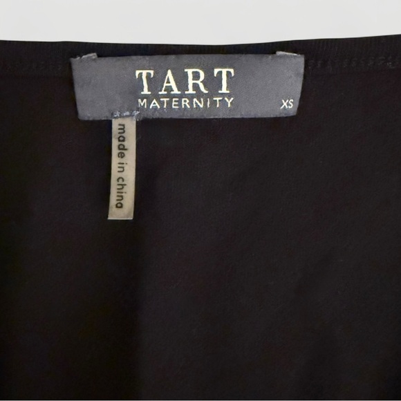 Tart Women's Maternity Dulcibella Cap Sleeve Tulip Hemline Black Maxi Dress XS - Picture 2 of 2